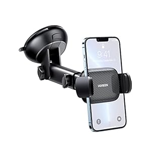 UGREEN Auto Telefoonhouder Zuignap 360° Draaibare 2 in 1 Universele Auto Houder Compatibel met iPhone 13 Pro Max 12 11 Galaxy S22+ S21 S20 FE A52 A53 Huawei Redmi enz.