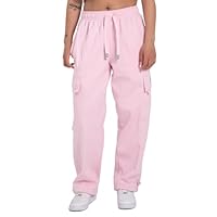 Pro Club Men's Heavyweight Fleece Cargo Pants (US, Alpha, Small, Regular, Regular, Standard, Pink)