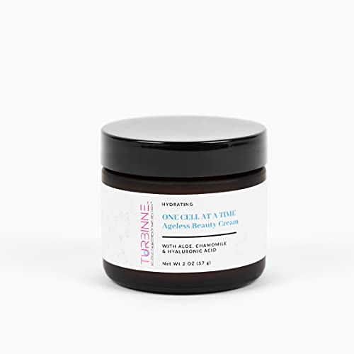 TURBINNE - ONE CELL AT A TIME High potency Ageless Beauty Cream - Powerful Anti-Aging - Hydrating Face Moisturizer - Hyaluronic Acid Cream with Aloe Chamomile - Moisturizer Face Cream for Day and Night - Deep Hydration Brightening Facial Moisturizer