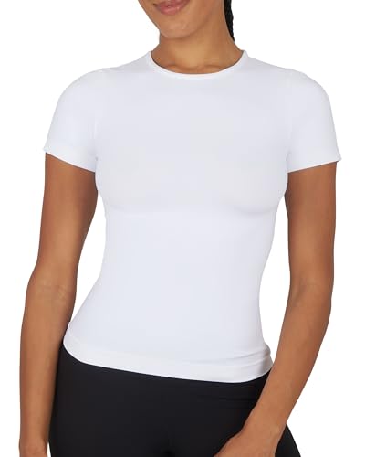 Yogalicious Basic Short Sleeve T-Shirt 2 Pack Soft Slim Fit Gym Shirt for Women4