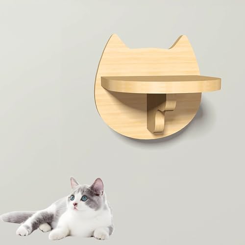 ZSXZCBDQ Cat Climbing Tree, Cat Wall Furniture Set, Wall Mounted Cat Climbing Frame, Cat Stairs(Package 2)