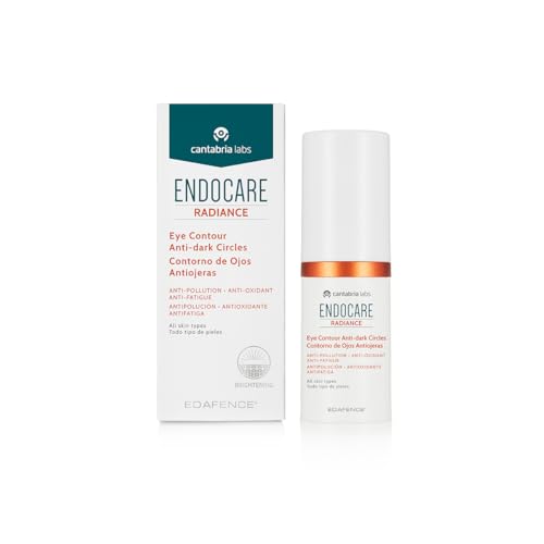 Endocare Radiance Contorno Ojos y Antiojeras - Crema Contorno de Ojos Antipolución, Antioxidante y Antifatiga, para Todo Tipo de Pieles, Beige, 15 ml