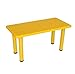 Kids Children Plastic Table Strong Study Garden Or Inside Table,Kindergarten,Home,Daycare Table,Toddlers Dining Table Game Table,Yellow