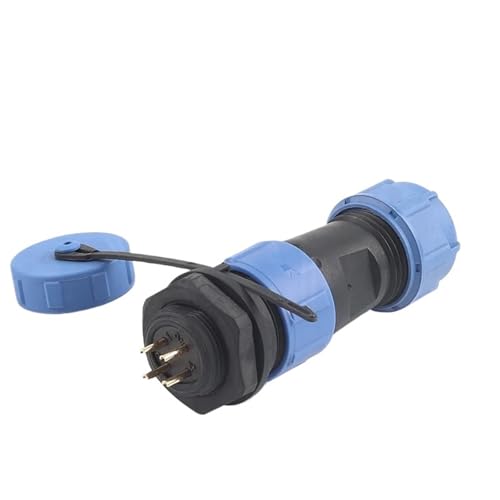 Connecteur étanche SP17 5 broches mâle femelle type écrou pour câbles de 5 à 10 mm