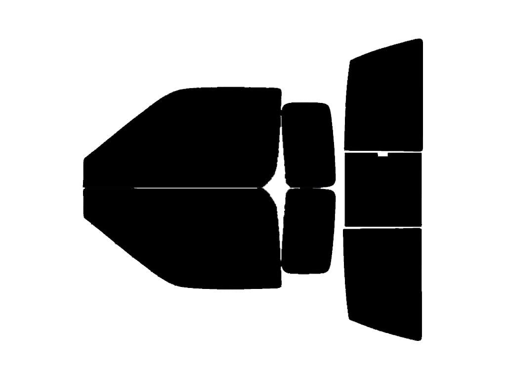 Rvinyl Window Tint Kit Compatible with Nissan Frontier 1998-2000 - Complete Precut Kit - 5%