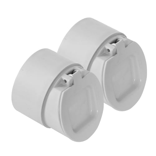 Image of LUXART 3 Inch PVC Sewer Drain Non Return Flap Valve, Anti-Odor Trap, Insect & Cockroach Stopper, Water Backflow Preventer for Waste Pipe Drains