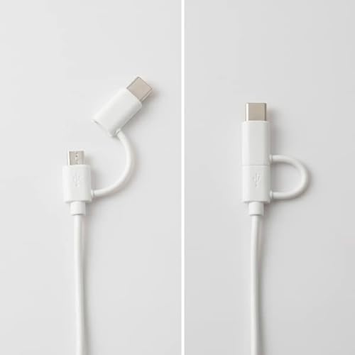 クオリティトラストジャパン Type-Cアダプタ＆microUSBケーブル付属 モバイルチャージャー 単三電池６本タイプ QX-003WH