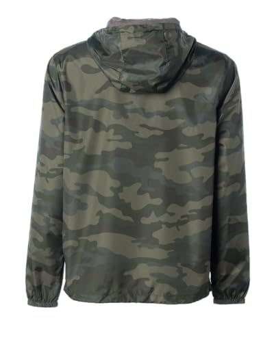Image of ALTAMAR Mens Lightweight Windbreaker Jacket Hooded Packable - Camo