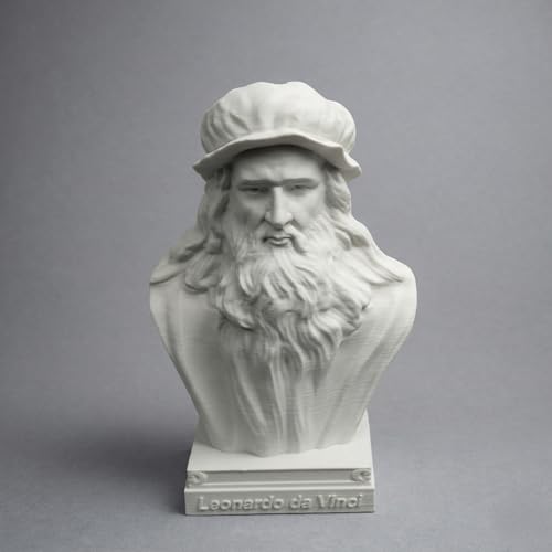 Estatua Cabeza Leonardo da Vinci 4 in Alto