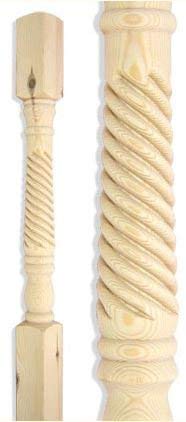diyclick2buyInternal Barley Twist Stair Spindles in Various Pack Sizes (30)