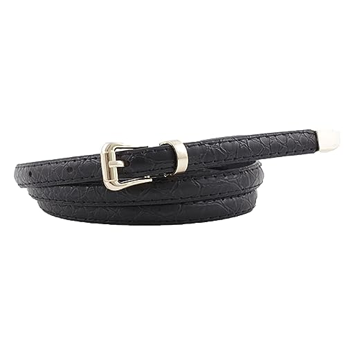 Women's Faux Leather Skinny Belt For Dress Snake Skin Metal Thin Belt Buckle Casual Summer Slimming Elegant2
