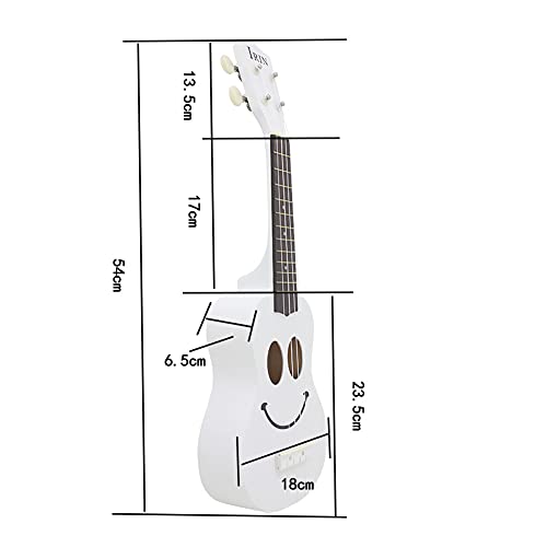 Ukulélé en bois de tilleulélé 53 cm avec accordeur de cordes en nylon pour une performance – Blanc - Les Beatles, Paul McCartney, John Lennon, RIngo Starr, George Harrison Ukulélé en bois de tilleulélé 53 cm avec accordeur de cordes en nylon pour une performance - Blanc – Image 8