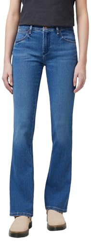 Jeans bootcut Wrangler Femme Camellia fini les pantalons rigides grâce à la coupe stretch
