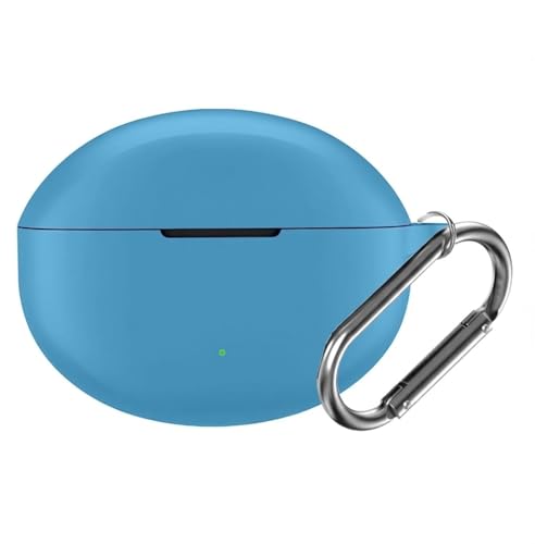 Image of Reiox Soft Silicone Protactive Case Cover Compitable for Oneplus Nord Buds 3 | 3 Pro (Splendid Blue)