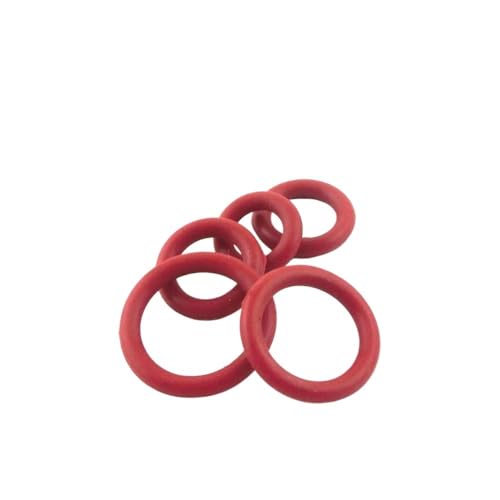 50個 3.5mm厚 赤色 シリコンOリングシールガスケット 34/35/36/37/38/39/40/41/42/43/44mm 外径 ゴムOリング シーリングワッシャー(40x33x3.5mm)