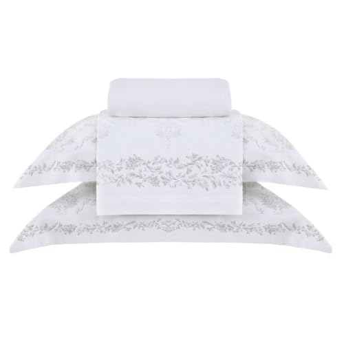 Jogo de Cama Queen Gran Percal 200 Fios Buddemeyer Majestic 100% Algodão Penteado Estampado 4 peças