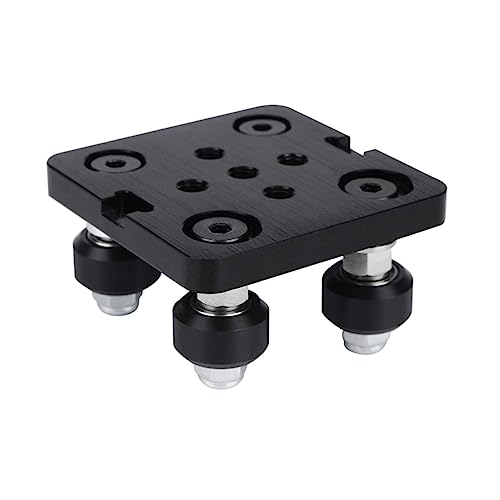 HOLIDYOYO European Gantry Plate Pulley, 2040 Aluminum Alloy Profile Pulley for 3D Printer Parts, Lightweight Easy to Ins