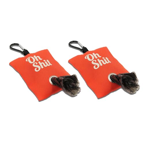 WUMUZAI 2 Pack Dog Poop Bag Dispenser with Clip, Doggie Poop Bag Holders for Leashes Dog Waste Bag Dispenser