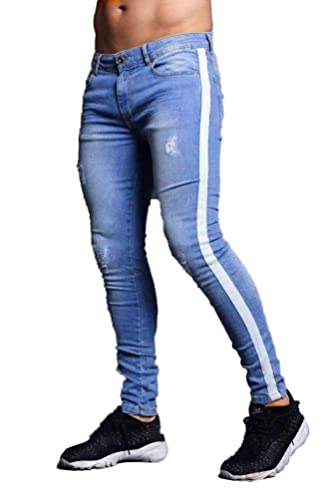 Men's Jeans Slim Fit Jeans Denim Pants Denim Trousers Casual Elastic Skinny Jeans