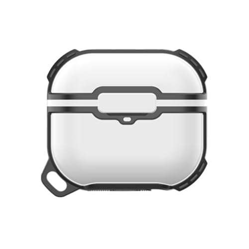 ELECTROPRIME Compatiable for RedPepper TPU + PC Shockproof Case for AirPods 3(White)