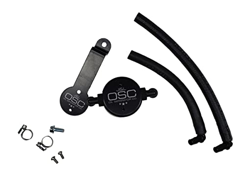 J&L Oil Separator Co. 3.0 Separador de aceite compatible con Tacoma 3.5L 2016-2022 lado del conductor (negro)