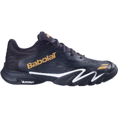 Babolat Men’s Premura 3 Padel Shoes, Black/Gold (Men's US...