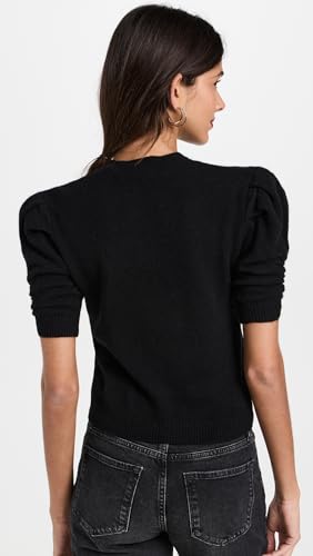 FRAME Women's Ruched Sleeve Cashmere Sweater3
