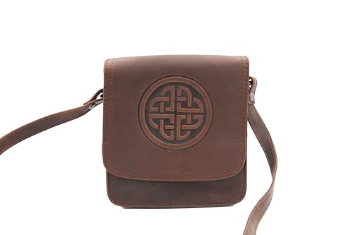 Briomhar Irish Women's Leather Shoulder Bag - Celtic Knot Design Made in Ireland2