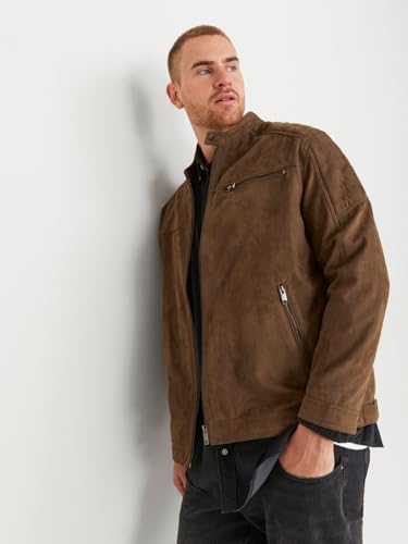 Image of JACK & JONES Male Faux Suede Jacket Faux Suede Jacket