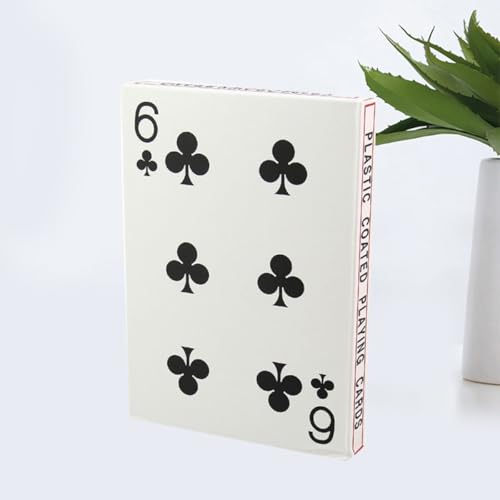 Große Spielkarten Vergrößert Pokerkarten für Zuhause Büro Bar Robustes Kartenspiel mit Praktischem Format für Familien Freizeitspaß Langlebig und Handlich – Bild 8