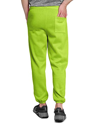 Men's Athletic Elastic Bottom Fleece Sweatpants with Pockets2