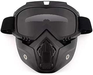 TRUE FIT®Motorcycle Helmet Mask Detachable Goggles for Scooter Jet Helmets Open Face Moto Glasses Motocross Glass