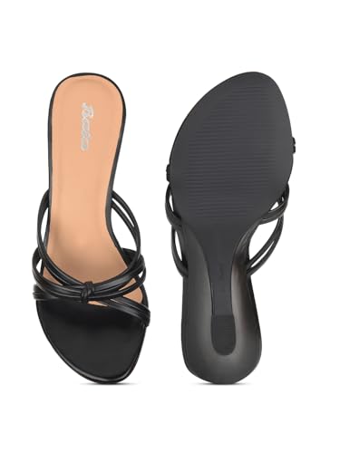Image of Bata LINDA MULE E Dark Grey Not Applicable Slipon Open Toe Mule Thong Slipper High HH 51 MM UP For Women