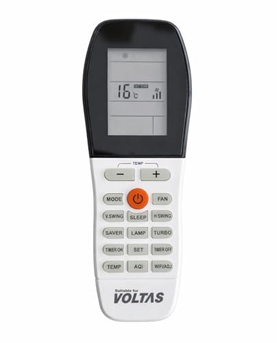 Image of 5 Years Warranty Remote Split and Window Compatible for Voltas Inverter Ac Remote Control Model no. 183 Vectra Prism (Old Remote Must Be Exactly Same) White