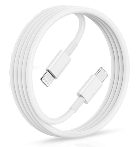 Image of NISHTECH USB C To Lightning Cable 1M iPhone Fast Charger Cable USB-C Power Delivery Charging Cord For iPhone 14 /13 /12 /12 PRO Max /12 Mini /11 /11PRO /XS /Max /XR /X /8 /8Plus /iPad Pack Of 1, White
