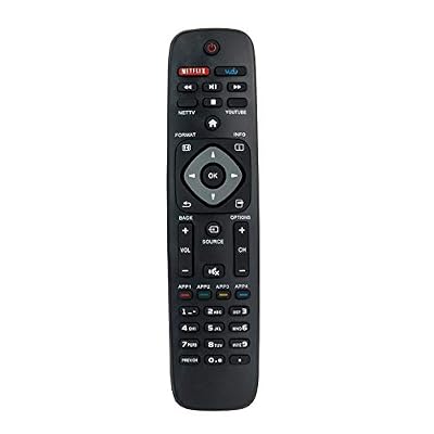 NH500UP Remote Control Compatible with Philips TV 65PFL5602/F7 43PFL5602/F7 50PFL5602/F7A 55PFL5602/F7A 55PFL5602/F7 65PFL6902/F7 55PFL5602 43PFL4902 NH503UP NH500U NH500UW 55PFL5402/F7 Remote