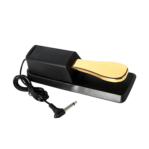 ibasenice Sustain Pedal for Piano Keyboards Universal Damper Foot Pedal Durable Alloy Smooth Sound Ideal for Synthesizer and Piano