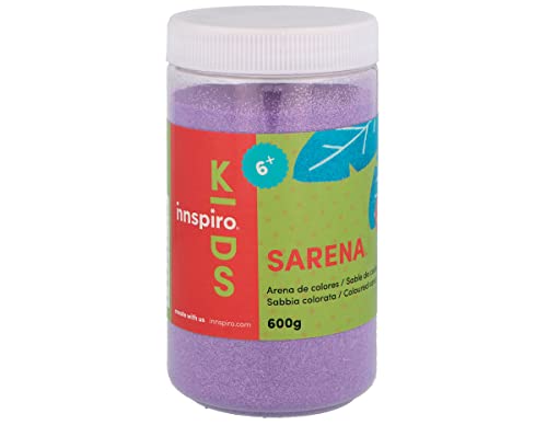 INNSPIRO Arena de colores violeta 600 Gr., para Decoración y Manualidades