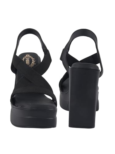 Image of Shoetopia Sandals Stylish Comfortable Slip-On Slides Soft Cushion Block Heel|| Footbed, Anti-Slip Sole - Perfect for Daily Casual Footwear