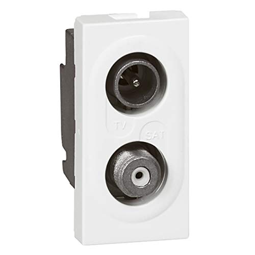 Legrand 78795 boîtier prise TV-SAT 1 module Mosaic blanc