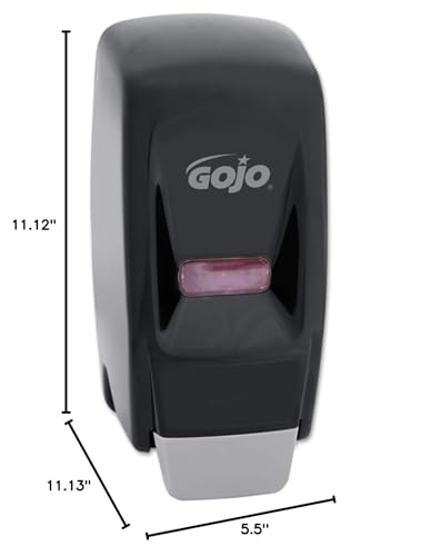 GOJO 9033 Bag-in-Box Liquid Soap Dispenser 800-ml, 5 3/4w x 5 1/2d x 11 1/8h, Black image 4
