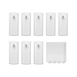 Large Universal Frame Hanger, 8 Picture Hangers, 12 Large Adhesive Strips, Damage Free Picture Hanging Hooks Heavy Duty, No Nails Picture Hooks