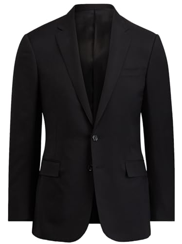 Image of Nice Black Blazer for Men Black Coat for Men Stylish Single Breasted Formal Regular Slim Fit Casual Full Sleeves Solid Suit Coat for Wedding Party Office Wear