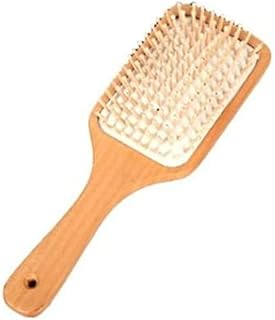 Keratin Oil Infused Natural Wooden Massage Hair Paddle Brush/Beauty SPA Massage Massage Comb/Big Size Hair Detangler Brush Improve Hair Growthamazon09877784
