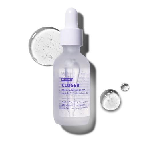 FRANKLY Closer Serum Jumbo | Pore Minimizer Serum | 9 Peptides, Vegan Collagen, Adenosine, PHA | Korean Pore Minimizer for Glass Skin, Anti-Aging, Hydration, Elasticity | 2.03 fl oz