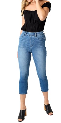 Judy Blue High Waist Cool Denim Pull On Capri2
