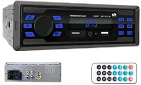 Rádio Automotivo, MP3 Player, Bluetooth / 2 USB/FM - Preto, Aux, Controle Remoto