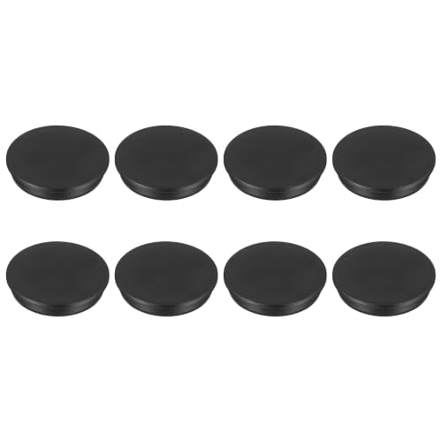 Image of MECCANIXITY 8pcs T-Shaped Silicone Plugs 81.3mm 3-3 /16 Inch Dia Snap in Plug Hole Seal Cover Round Rubber Stopper for 80-81.3mm Holes Kitchen Rubber Bulkheads Waterproof Sealing, Black