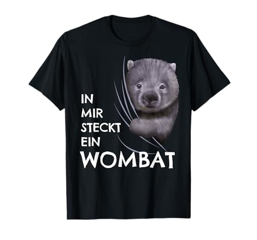 Wombat Kostüm Kinder Kleidung In mir steckt ein Wombat T-Shirt