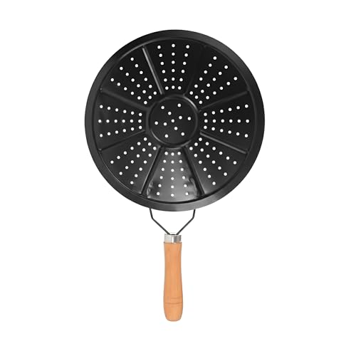 Image of BBQ Frying Plate Solid Stainless Steel Household Kitchen Gas Stove Heat Diffuser Cookware Top Plate Reducer Flame Arrester Cooking Conduction Kitchen Supplies Nonstick Oil Simmer (Black)